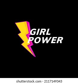 girl power concept themed vector