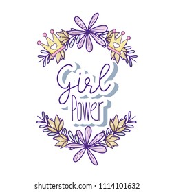 Girl power cute cartoons