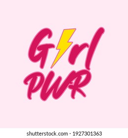 Girl Power Energy Typography Vector Design Stock Vector (Royalty Free ...