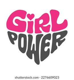 GIRL POWER, GIRLS GRAPHIC T SHIRT VECTOR DESIGNS AND OTHER USES.