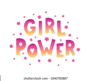 Girl Power Lettering