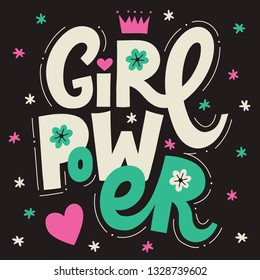 Girl Power Lettering poster. Perfect for prints and social media