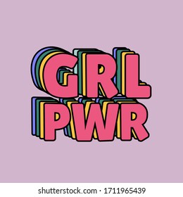 Girl Power, Logo, Feminism , Text Message 