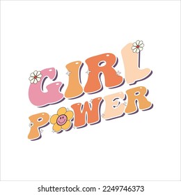 Girl Power Quote Valentines Day Sublimation T-shirt Design, valentine's vector   Sublimation Graphic