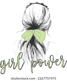 girl power slogan t shirt design