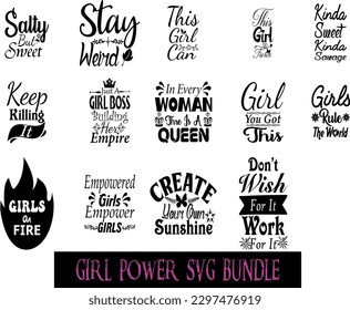 GIRL POWER SVG BUNDLE
TYPOGRAPHY DESIGN
