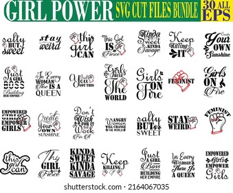 
Girl power SVG Cut Files Bundle