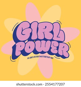 Girl Power typograhpy streetwear template