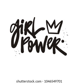 
Girl Power Vector illustration and lettering