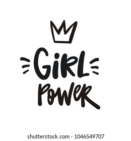 
Girl Power Vector illustration and lettering