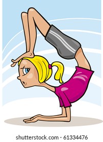 girl practice yoga