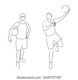 Girl practicing basketball skills by shooting a ball towards the hoop at a gym during afternoon training session