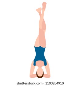 Girl practicing yoga