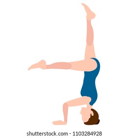 Girl practicing yoga