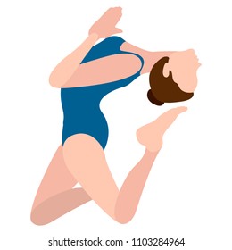 Girl practicing yoga