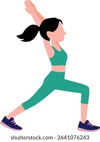 Girl is practicing yoga. Yoga exercise, yoga pose. Beautiful young girl practicing yoga in the morning time. 