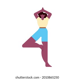  girl practicing yoga self care