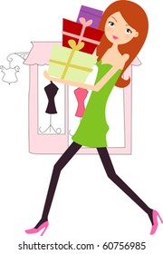 girl with present
