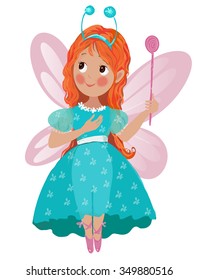 girl Princess butterfly .Babe in Christmas outfit