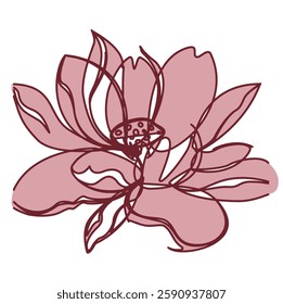 girl print pink flower liliy rose embroidery line art vector brush girl print woman floral flower cordone embroidery lace bow ribbon 