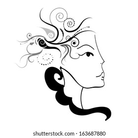 Girl in Profile