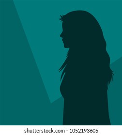 Girl Profile Silhouette