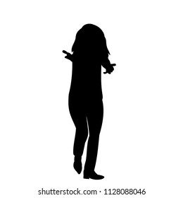 girl pulling her hands