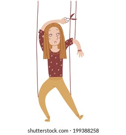 Girl puppet