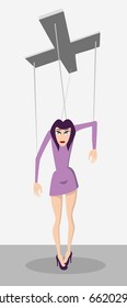 Girl puppet