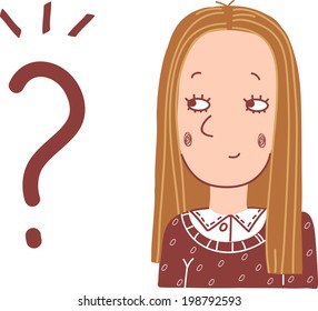 girl and question