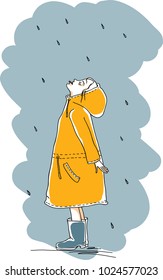the girl in the rain