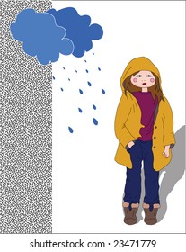 girl with raincoat