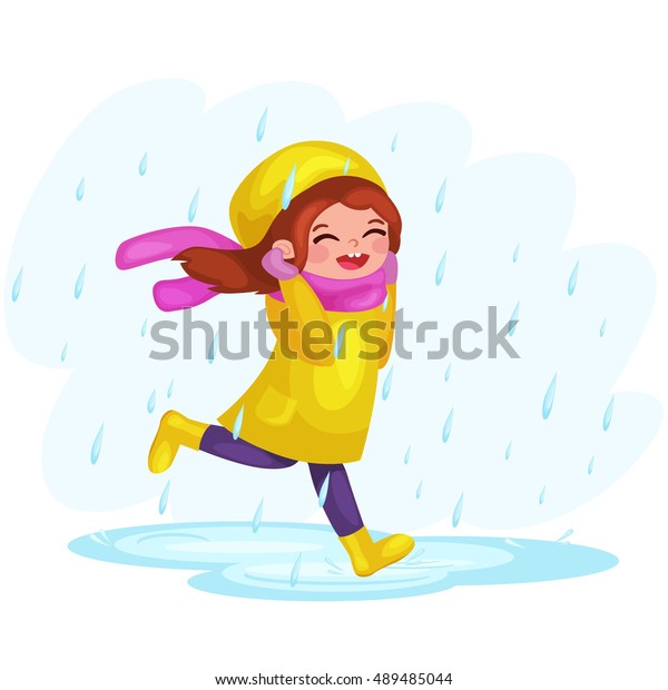 Stock Spielen Regenmänteln In Gummistiefel Und Mädchen b7vgf6Yy