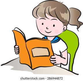 girl reading