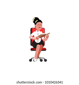 Girl reading book