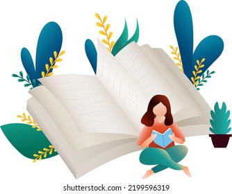 una niña leyendo un libro