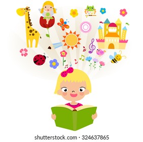 girl reading book