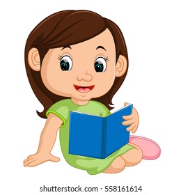 girl reading book