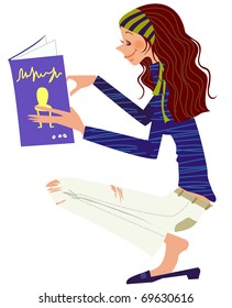 niña leyendo un libro