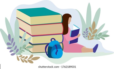 Girl Getting Ready For School Stock Illustrations Images Vectors Shutterstock