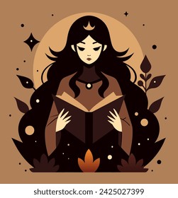 Girl reading a book Illustrations 
