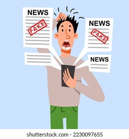 The girl reads the news on the phone. A woman is shocked by what is happening in the world.
