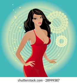 Girl in red