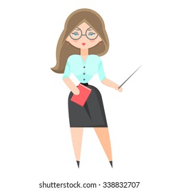 girl with a red book
