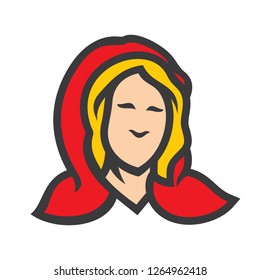 Girl in a red hood sign.