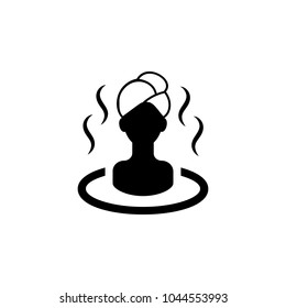 girl relaxation in the bathtub icon. Element of SPA icon. Premium quality graphic design. Signs and symbols collection icon for websites, web design, mobile app on white background