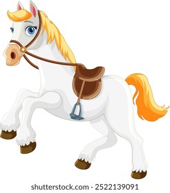 A girl riding a white horse