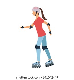 girl roller skate