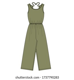 girl rompers fashion style vector