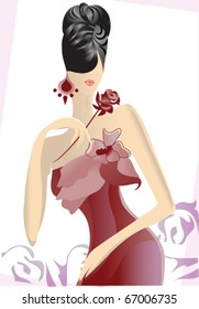 Girl with rose